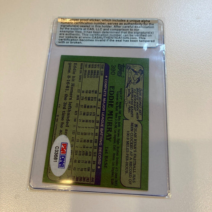 1982 Topps Eddie Murray Signed Baseball Card PSA DNA Certified Auto