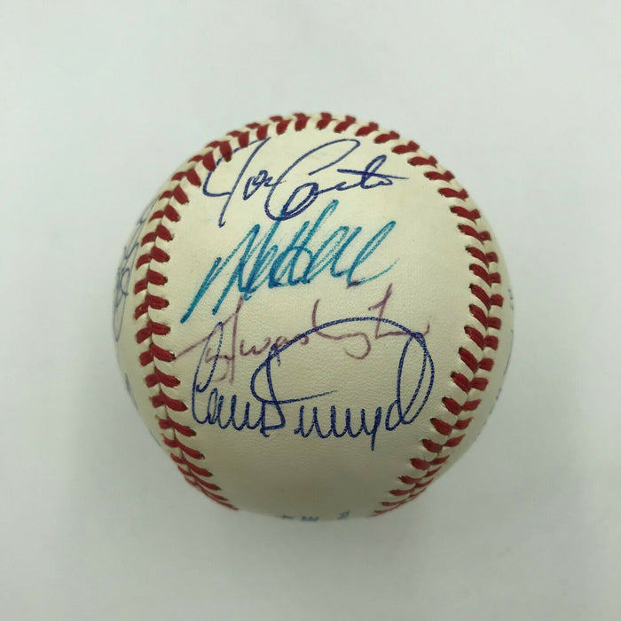 1987 Cleveland Indians Team Signed Official American League Baseball Joe Carter