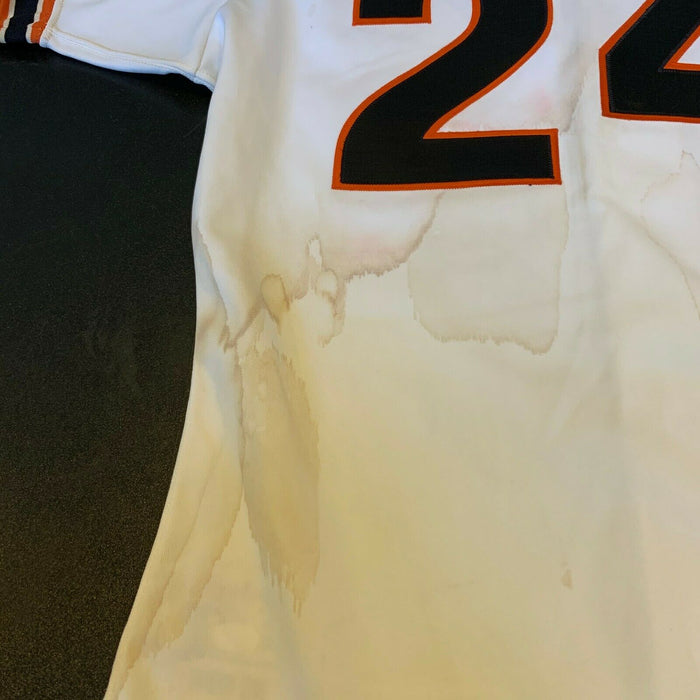 Willie Mays Signed Authentic San Francisco Giants Game Issued Jersey JSA COA