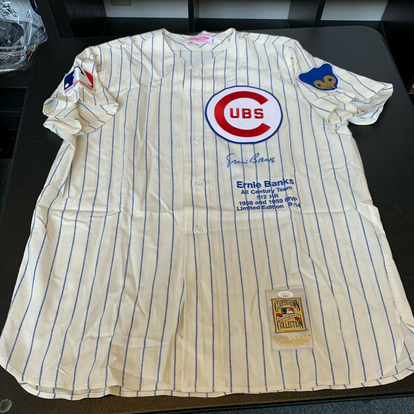 Ernie Banks 1968 Chicago Cubs Cooperstown Away Throwback MLB Jersey