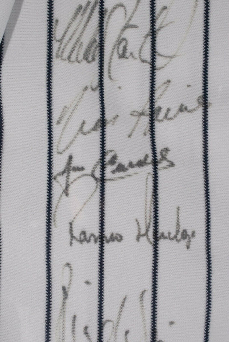 1998 New York Yankees Team Signed World Series Jersey Derek Jeter Rivera Beckett