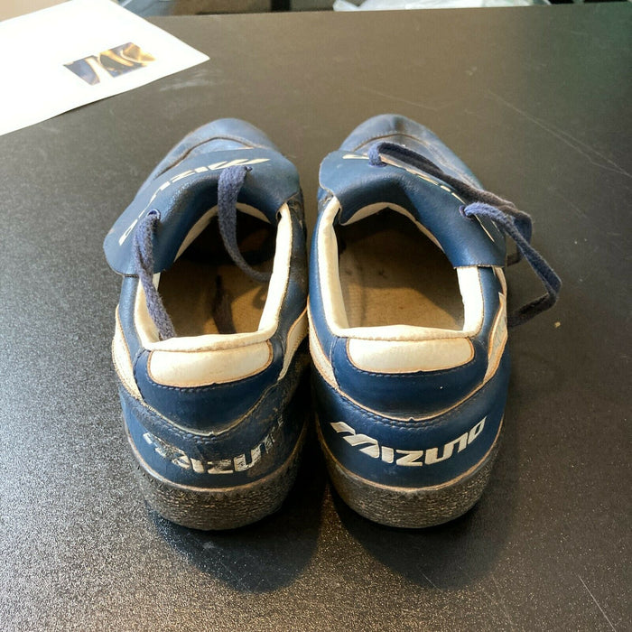 Phil Niekro Signed Game Used 1970's Baseball Cleats Shoes Pair With JSA COA