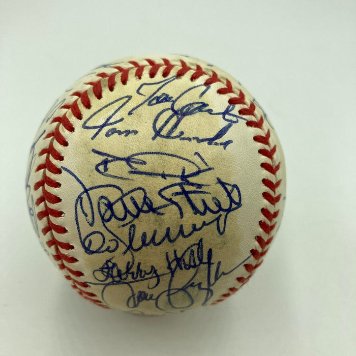 1992 Toronto Blue Jays World Series Champs Team Signed W.S. Baseball JSA COA