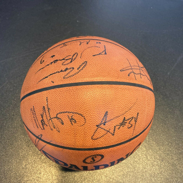 2007-08 Utah Jazz Team Signed Game Used Official NBA Game Basketball JSA COA