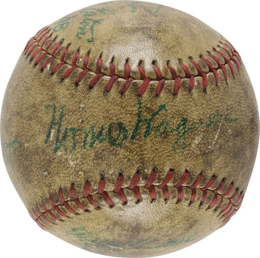 Honus Wagner Sweet Spot 1948 Pittsburgh Pirates Team Signed Baseball PSA DNA COA