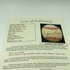 Jim Brown Hall Of Famers & Legends Signed Baseball With JSA COA NFL