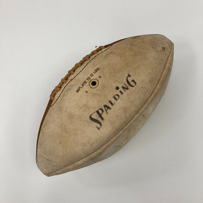 1966 Houston Oilers Team Signed Vintage Spalding AFL Game Football