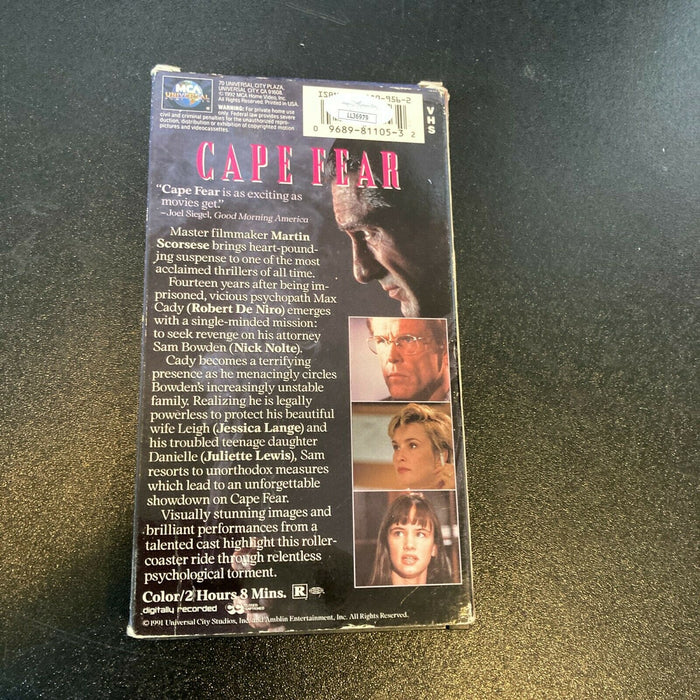 Illeana Douglas Signed Cape Fear VHS Movie With JSA COA