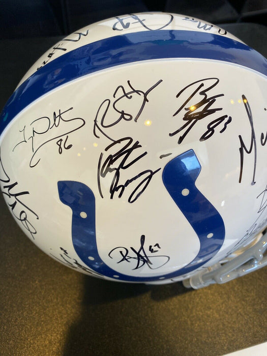 2006 Indianapolis Colts Super Bowl Champs Team Signed Helmet Peyton Manning JSA