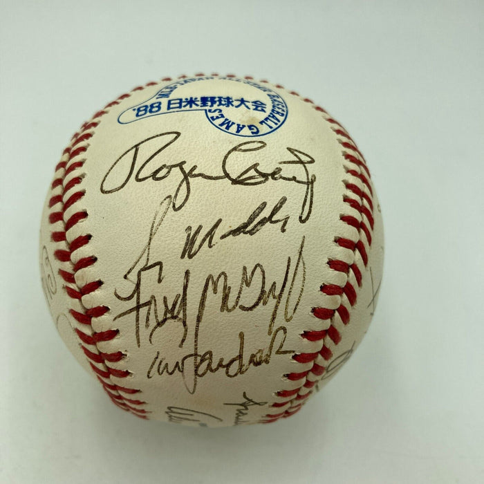 1988 MLB Japan All Star Game Team Signed Baseball Kirby Puckett JSA COA