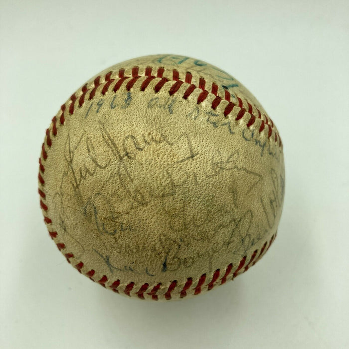 Jimmie Foxx HOF Legends 1963 All Star Game Dinner Multi Signed Baseball PSA DNA