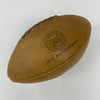 1958 Detroit Lions Team Signed Spalding Vintage Football JSA COA