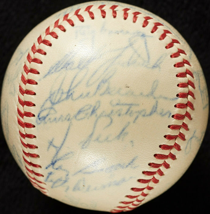 1948 Cleveland Indians World Series Champs Team Signed Baseball PSA DNA COA