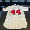 Hank Aaron Signed Authentic 1957 Milwaukee Braves Game Model Jersey Steiner COA
