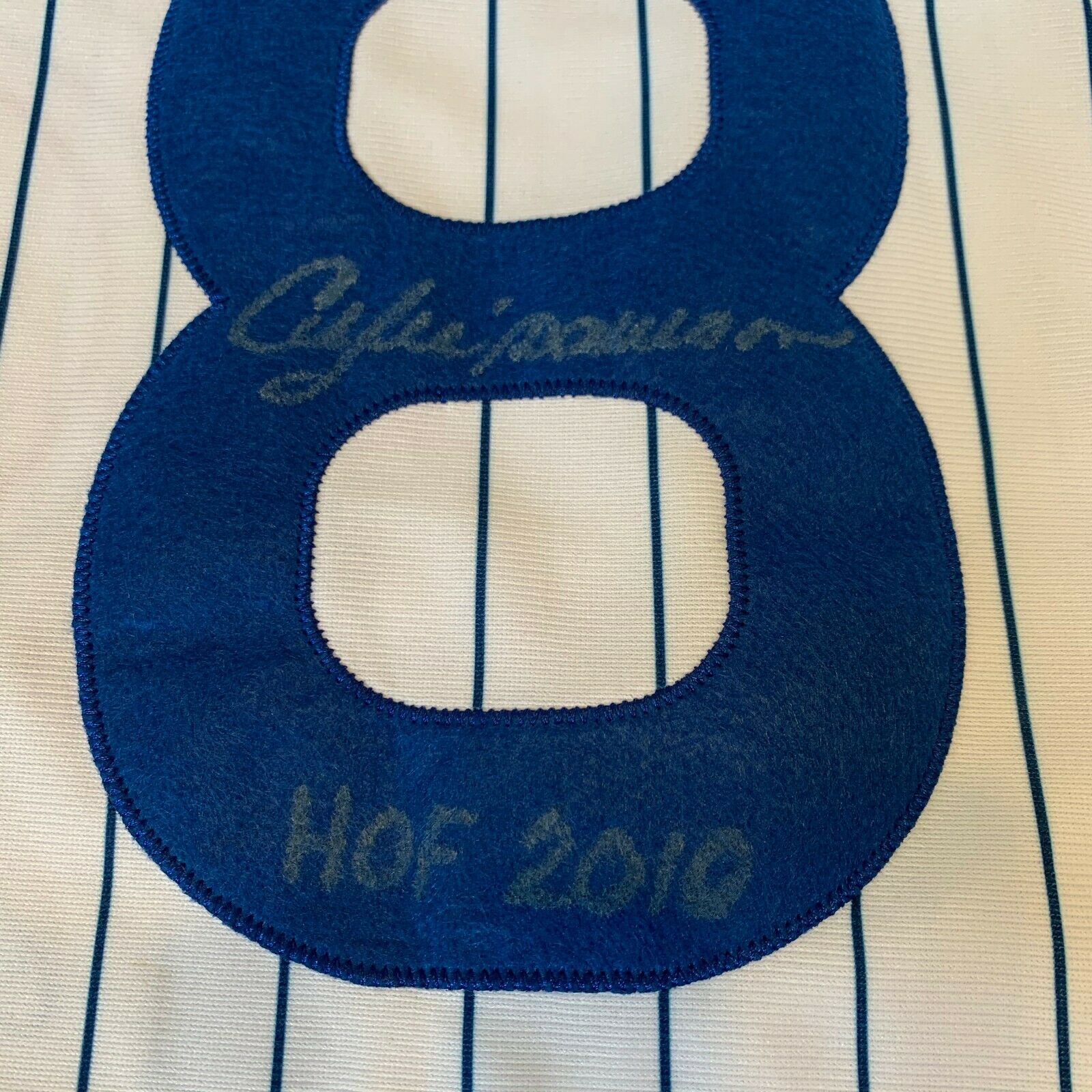 Andre Dawson Hall Of Fame 2010 Signed Chicago Cubs Jersey JSA COA —  Showpieces Sports