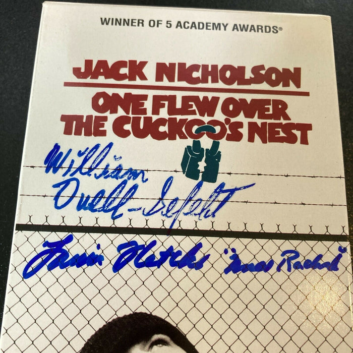 William Duell Louise Fletcher Signed One Flew Over The Cuckoo's Nest VHS JSA COA