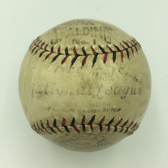 Babe Ruth Single Signed Early Career 1920 National League Baseball JSA COA