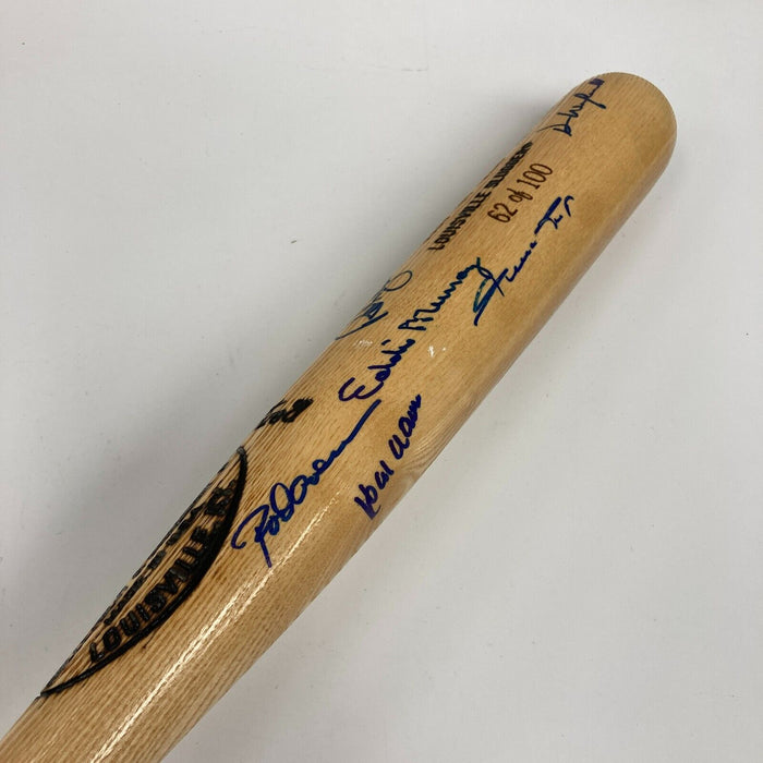 Beautiful Willie Mays Hank Aaron 3,000 Hit Club Signed Bat 11 Sigs JSA COA