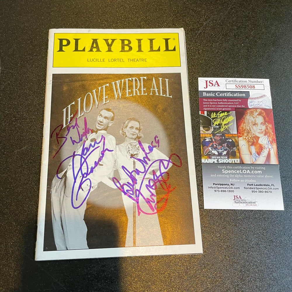 Twiggy Lawson & Harry Groener Signed Autographed Playbill Magazine JSA COA