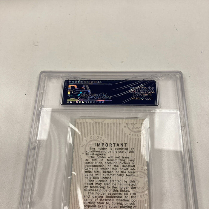 Luis Tiant Signed 1975 World Series Game 4 Ticket PSA DNA GEM MINT 10