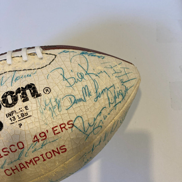 1984 San Francisco 49ers Super Bowl Champs Team Signed Football JSA CO —  Showpieces Sports