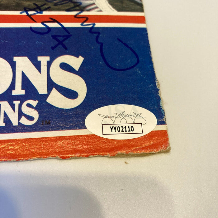 1988 washington Redskins Super Bowl Champs Team Signed Wheaties Box JSA COA