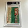 1954 Topps Ernie Banks HOF 1974 Signed Porcelain Rookie RC Baseball Card PSA DNA