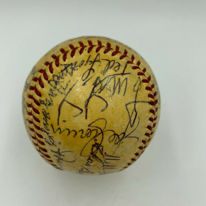 Cy Young Jimmie Foxx Tris Speaker Hall Of Fame Signed Baseball 27 Sigs PSA & JSA