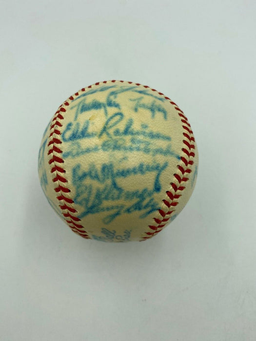 1948 Cleveland Indians World Series Champs Team Signed Baseball JSA COA