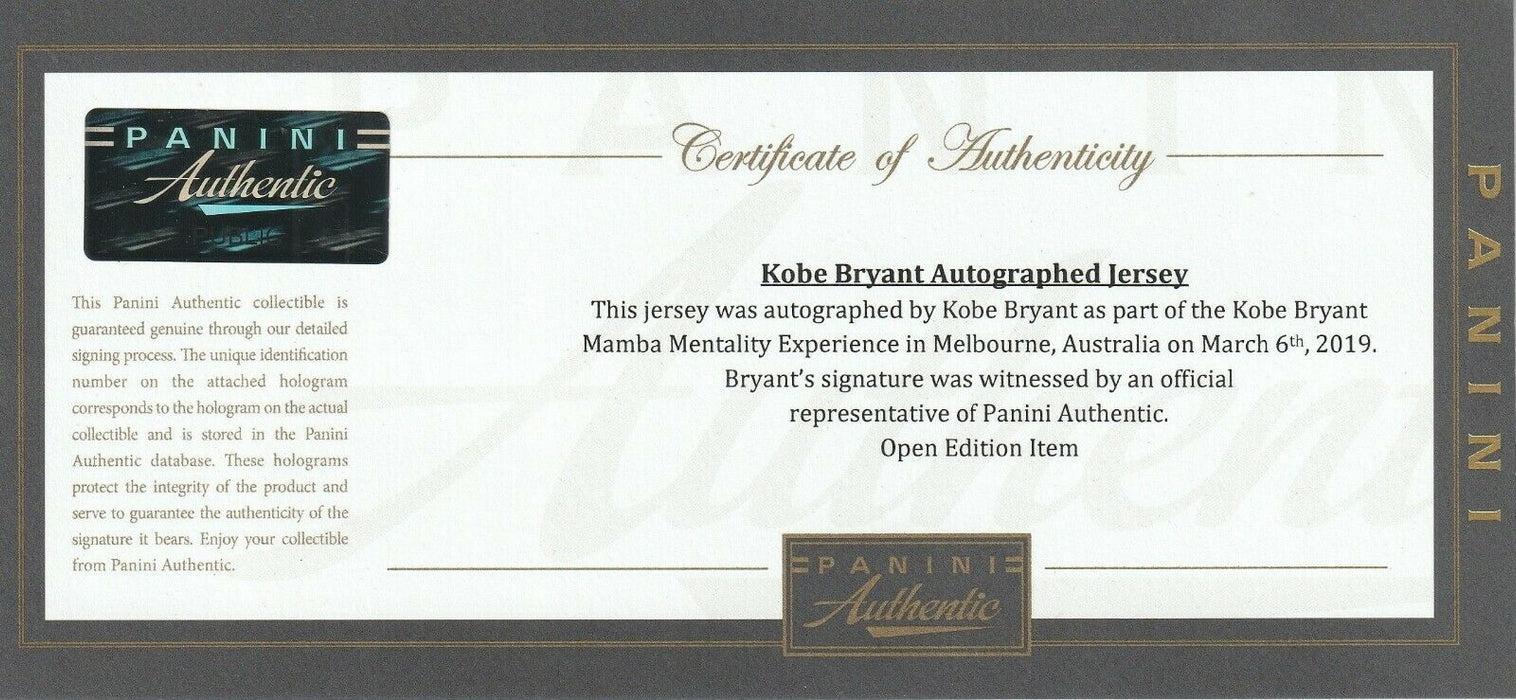 Kobe Bryant Signed Authentic Game Model 2003 All Star Game Jersey Panini COA