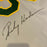 Rickey Henderson Signed 1979 Oakland A's Rookie Season Game Model Jersey JSA COA
