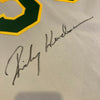 Rickey Henderson Signed 1979 Oakland A's Rookie Season Game Model Jersey JSA COA