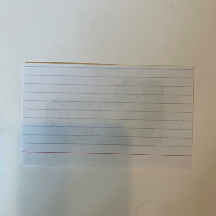 Ray Nitschke Hall Of Fame 1978 Signed Index Card Packers