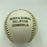 1939 First Hall Of Fame Induction Commemorative Baseball Cooperstown