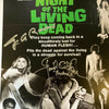 George Romero & Judith O'Dea Signed Night Of The Living Dead Poster JSA COA