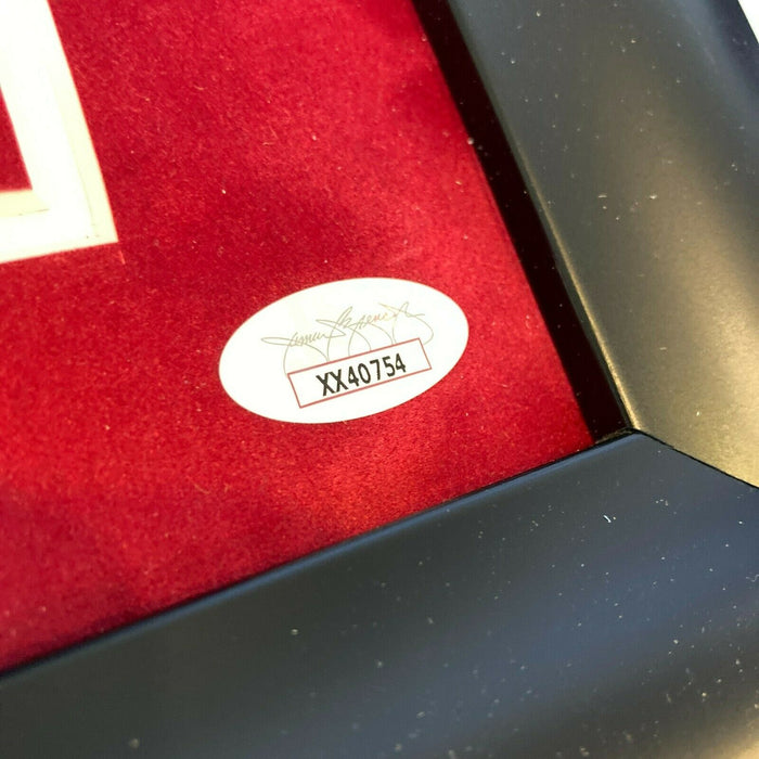 President Donald Trump Signed Make America Great Again 12x27 Framed Sign JSA COA