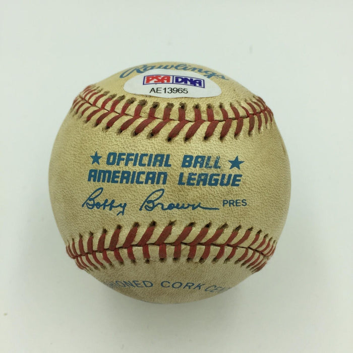 Reggie Jackson Signed June 28, 1986 Game Used Baseball With PSA DNA COA
