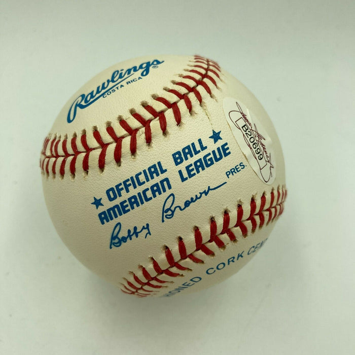 Nice Ted Williams Signed Autographed American League Baseball Mint Sig JSA COA