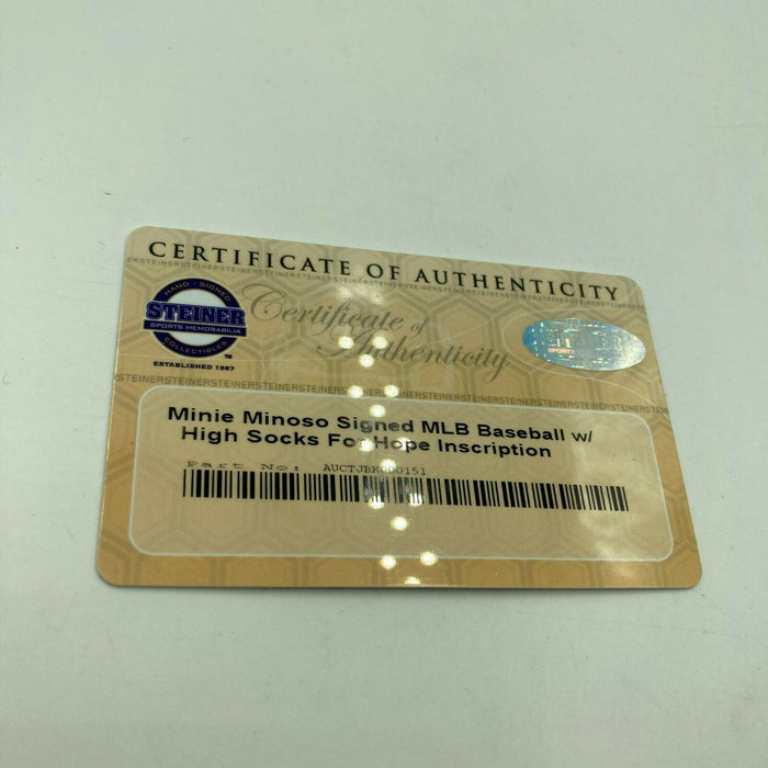 Minnie Minoso Signed Autographed Major League Baseball With Steiner COA