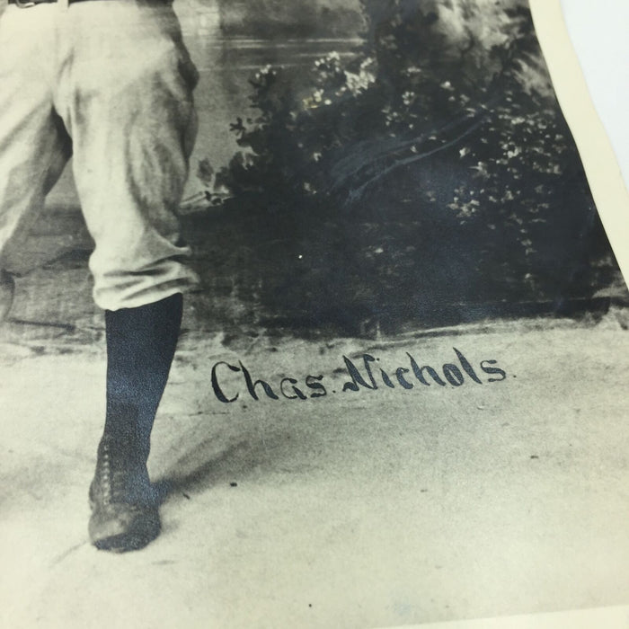 Rare 1899 Charles Kid Nichols Boston Beaneaters Signed Press Photo PSA DNA COA