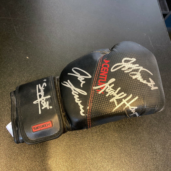 Don Wilson Joe Lewis Jeff Smith Bill Wallace Hayes Signed Boxing Gloves (2) JSA