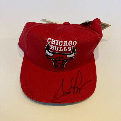 Scottie Pippen Signed 1990's Chicago Bulls Hat Beckett Certified