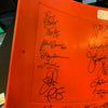 New York Giants Legends Signed Seatback Eli Manning Michael Strahan Steiner COA