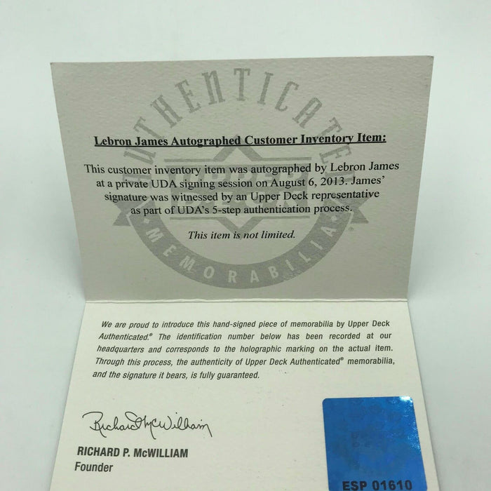 Lebron James Single Signed Autographed MLB Baseball Upper Deck UDA COA RARE