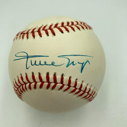 Beautiful Willie Mays Signed Official National League Baseball JSA COA