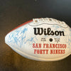 1997 San Francisco 49ers Team Signed Wilson Football With Jerry Rice