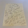 1982 New York Mets Team Signed Autographed Sheet