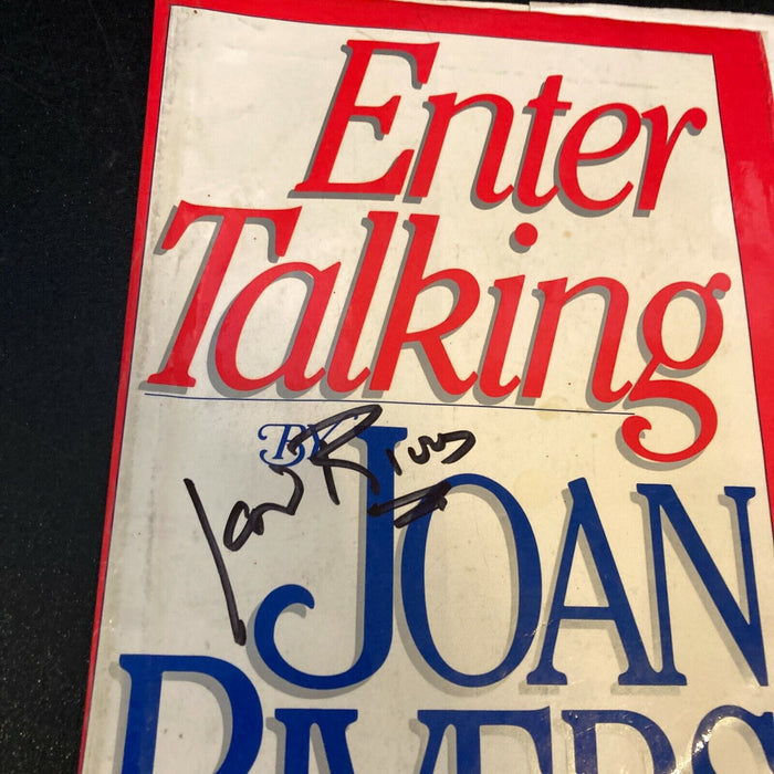 Joan Rivers Signed Autographed Enter Talking Book Cover  With JSA COA