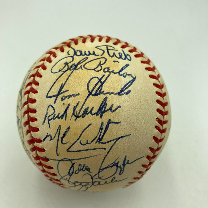 1992 Toronto Blue Jays World Series Champs Team Signed W.S. Baseball JSA COA