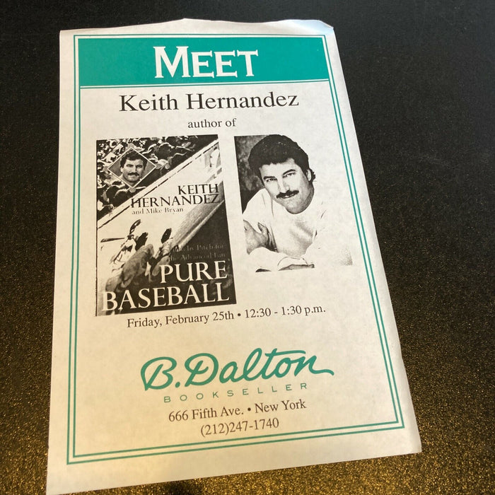 Keith Hernandez Pure Baseball Signed Autographed Book